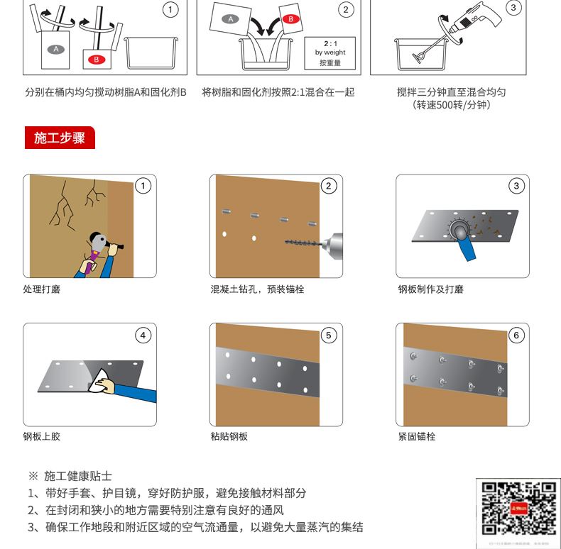 包钢新华镇粘钢加固施工过程